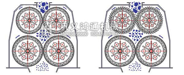 四齿辊破碎机工艺原理