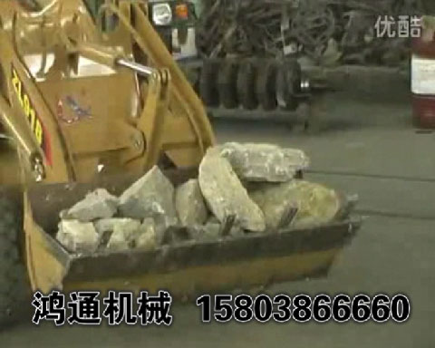 强力分级齿辊破碎机试机现场